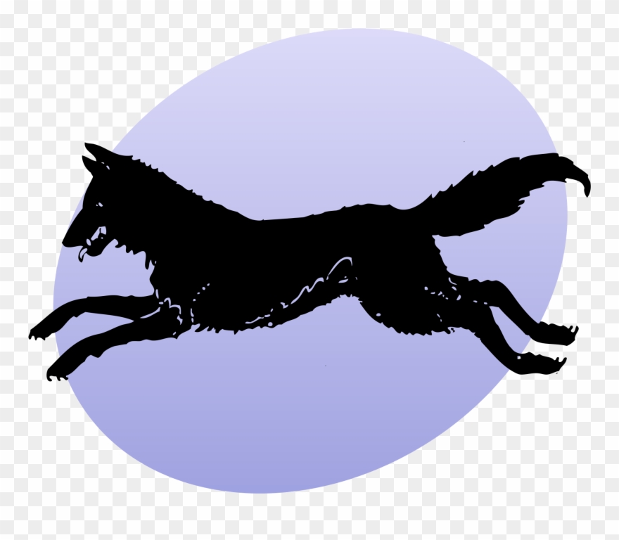 Wolves Clipart Svg - Wolf Running Transparent Background - Png Download