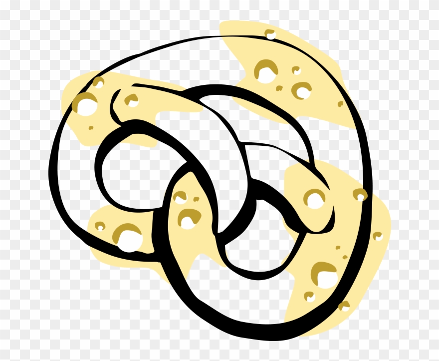 Raclette Pretzel - Illustration Clipart