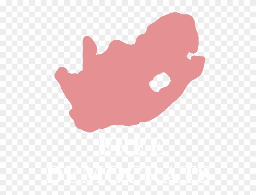 Free Democrats - South Africa Map Transparent Clipart