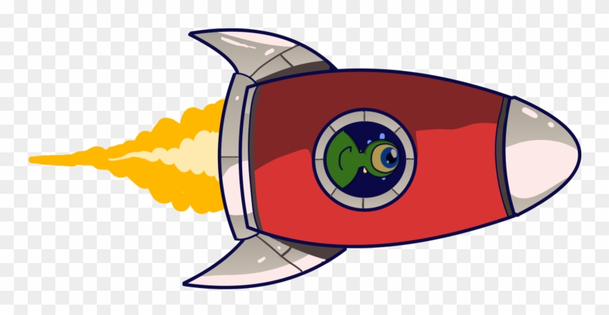 Spaceship - Space Jump2 - Cartoon Clipart