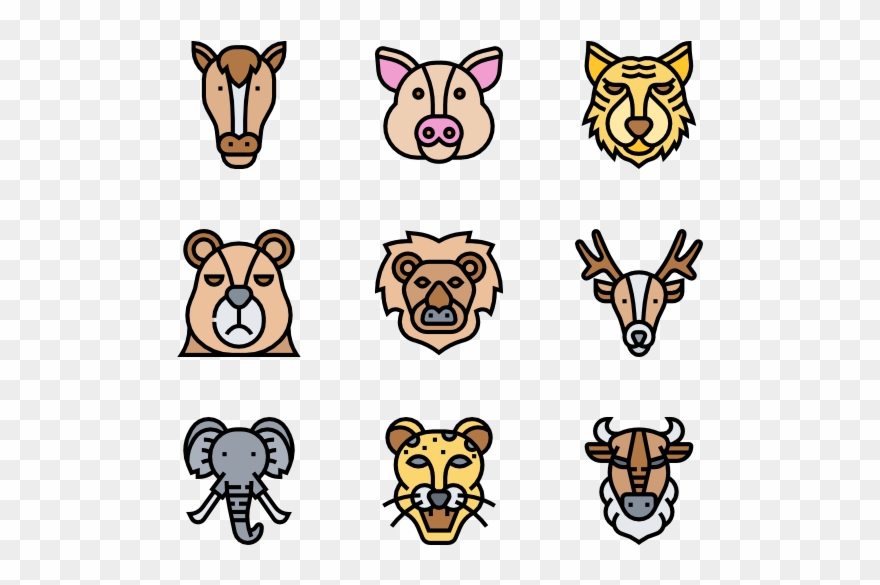Animal Head - Archeology History Icon Clipart