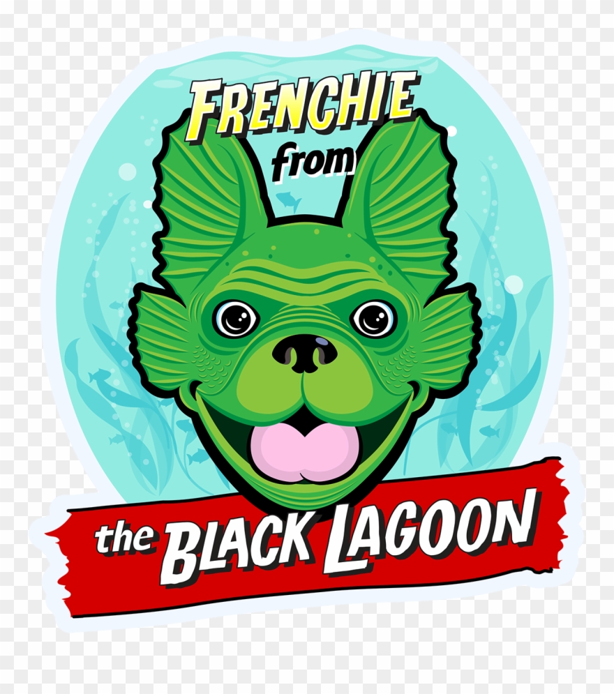 I Designed A Colorfull Gilled French Bulldog From The - Cartoon Clipart