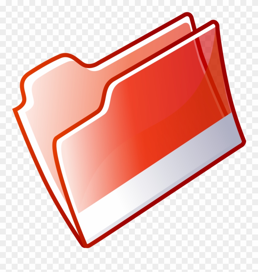 Crystal128 Folder Red Clipart