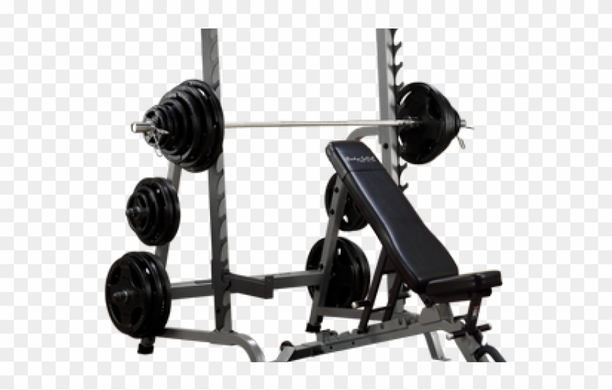 Exercise Bench Clipart Crossfit Equipment - Squat And Bench Rack - Png Download