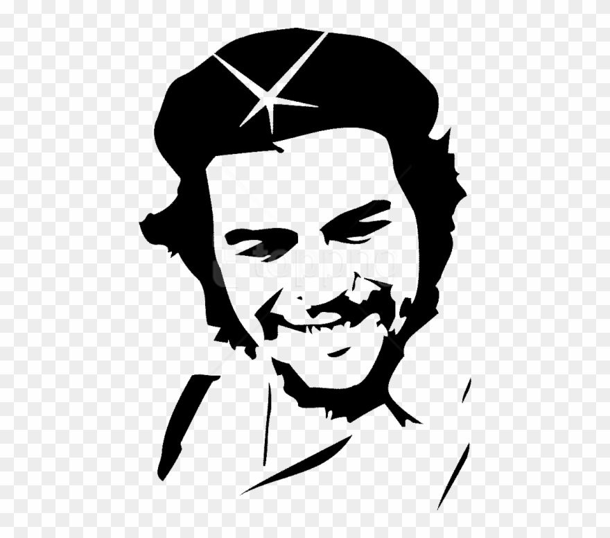 Free Png Che Guevara Png Images Transparent - Che Guevara Stencil Art Clipart