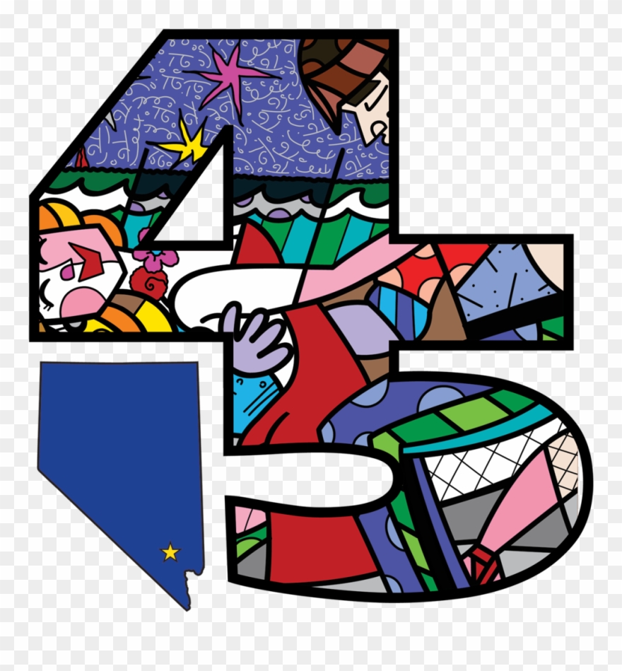 Unlvino 45 Logo - Romero Britto Dancing Couple Clipart