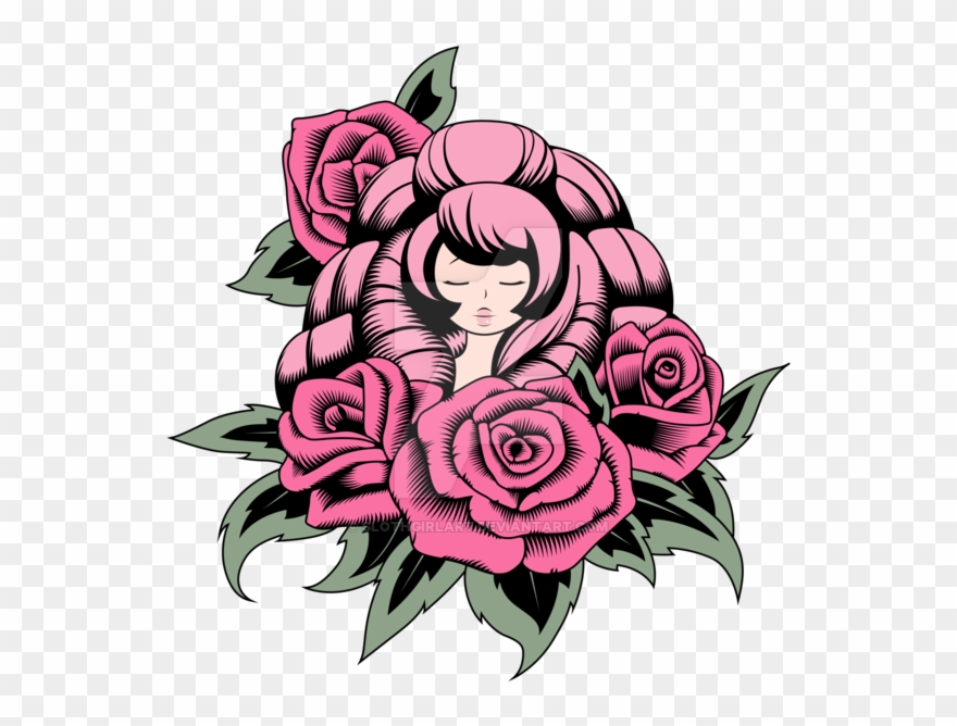 Purple Rose Tattoos Clipart