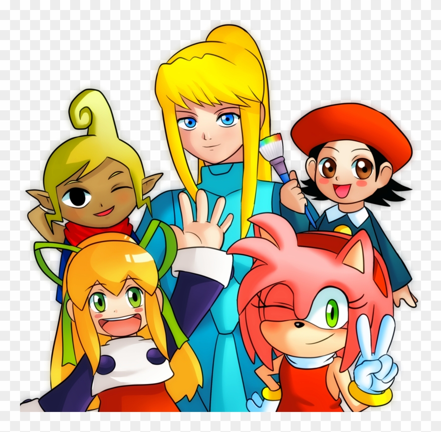 Girls Party By Chelostracks - Cartoon Clipart