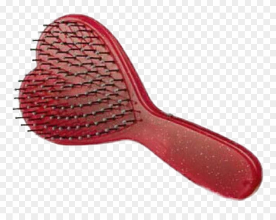 #png #pngs #redpng #redpngs #hairbrush #heart - Hairbrush Clipart