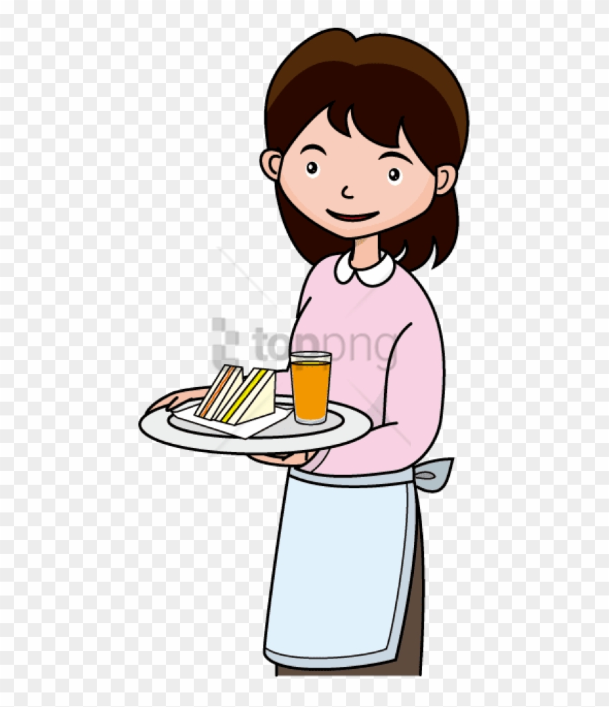 Free Png Waitress Png Png Image With Transparent Background Clipart