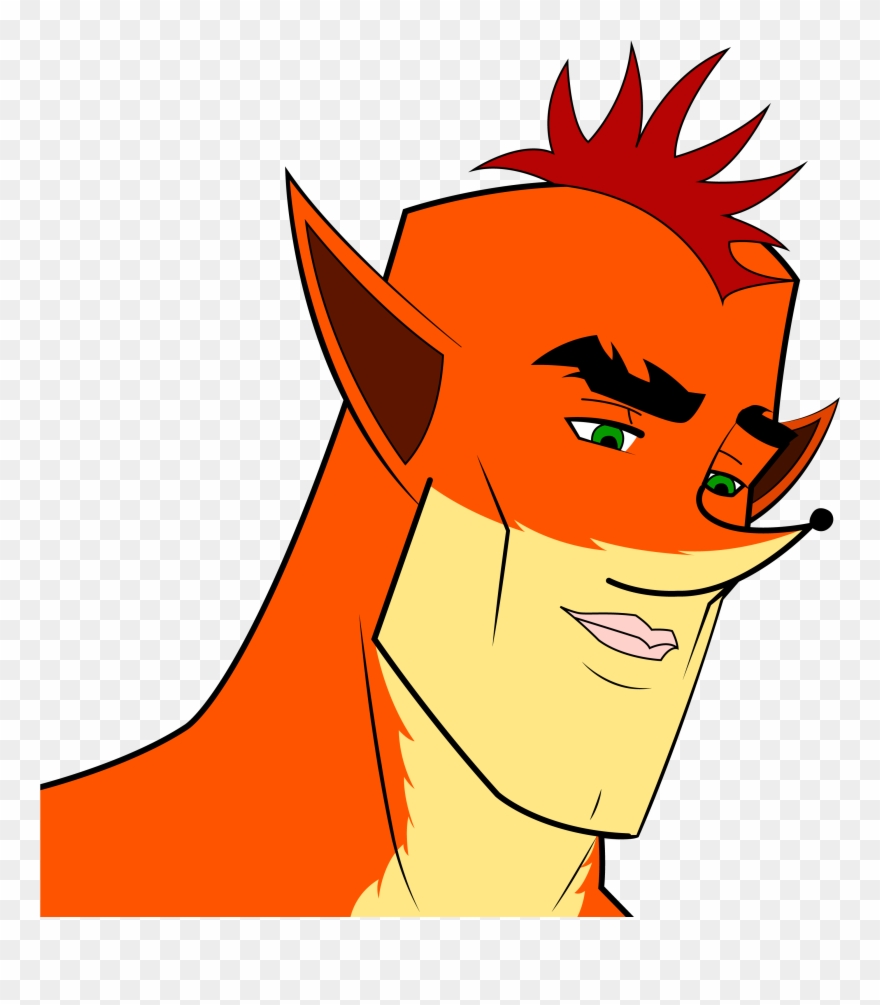 Drawn Pitbull Side View - Crash Bandicoot Bad Drawing Clipart