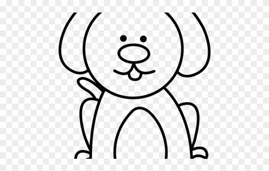 Drawn Pitbull Body - Easy Dog Drawings Simple Clipart