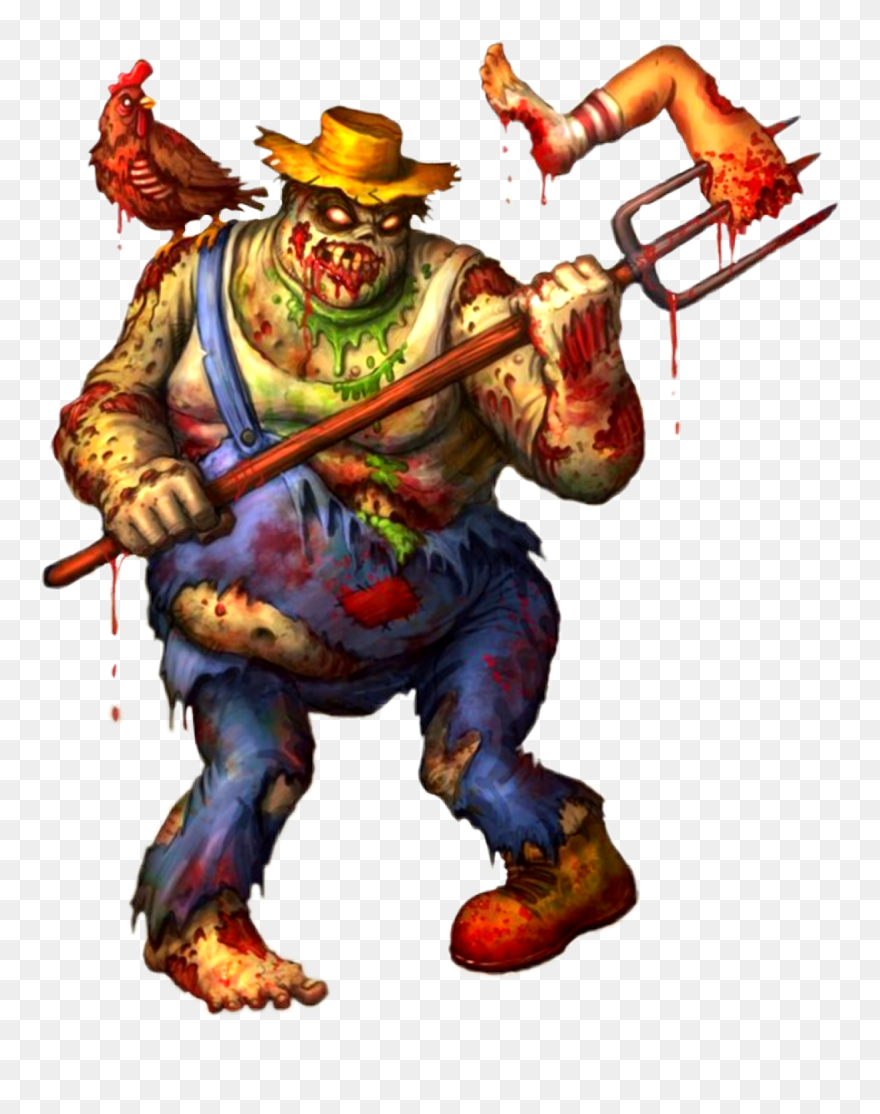 Farmer Zombie Clipart
