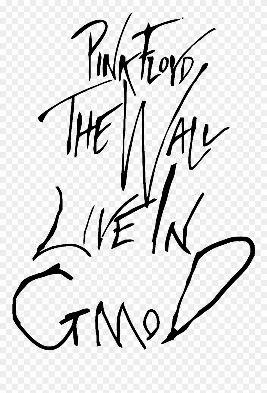 Pink Floyd Logo Png - Pink Floyd The Wall Text Clipart
