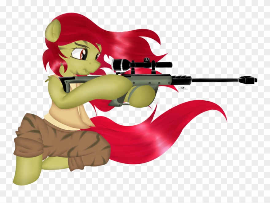Saddnesspony, Dead Source, Earth Pony, Female, Gun, - Cartoon Clipart