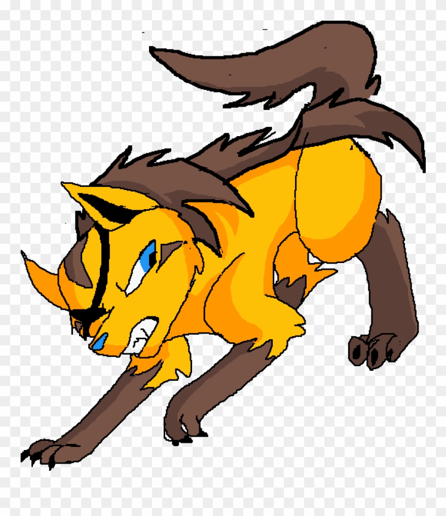 Shiny Mightyhena With Eye Patch - Cartoon Clipart