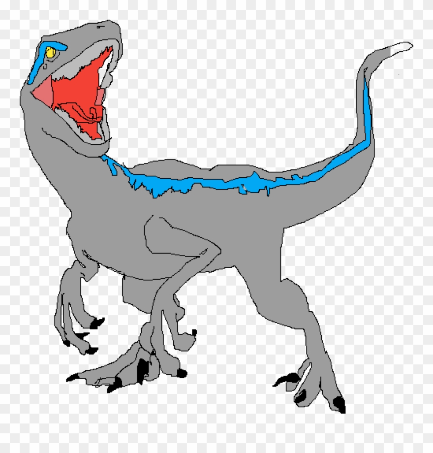 Blue Raptor - Illustration Clipart