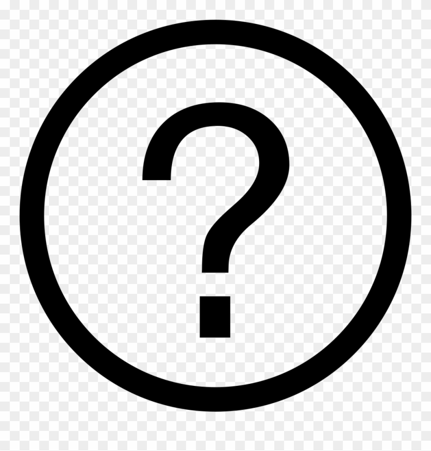 Question Mark Font - Number 2 With Circle Clipart