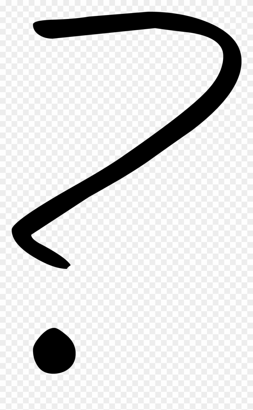 Tumblr Question Mark Png - Handwritten Question Mark Png Clipart