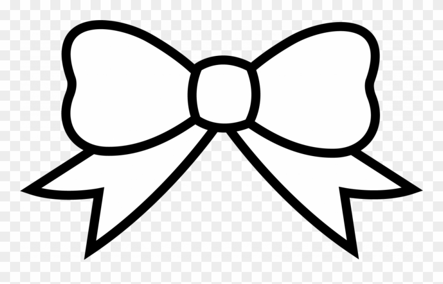 Hair Bow Clip Art Black And White