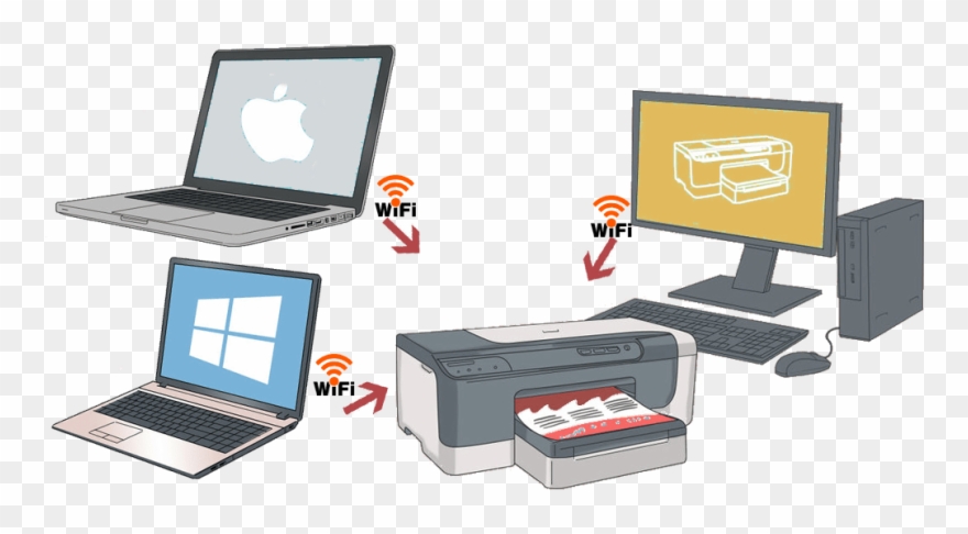 Computer Printer Png Transparent Image - Netbook Clipart