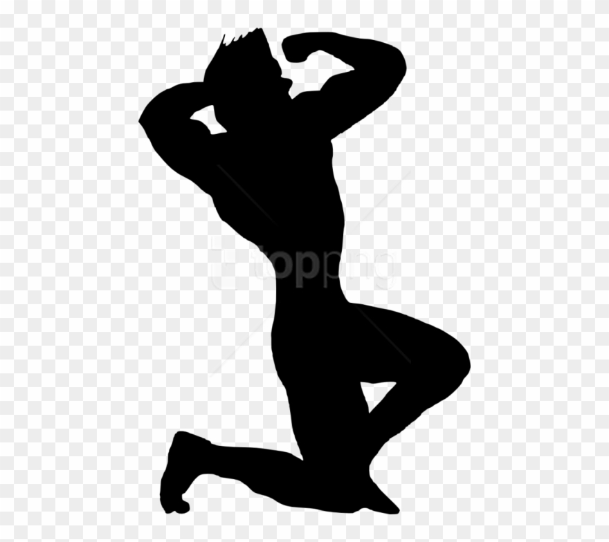 Free Png Muscle Man Bodybuilder Silhouette Png - Muscle Guy Silhouette Clipart