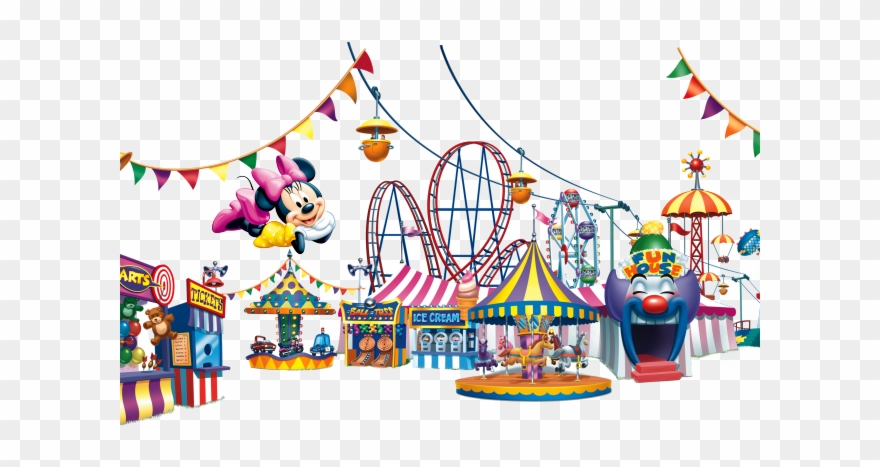 Amusement Park Clipart Recreation Park - Fairground Png Transparent Png