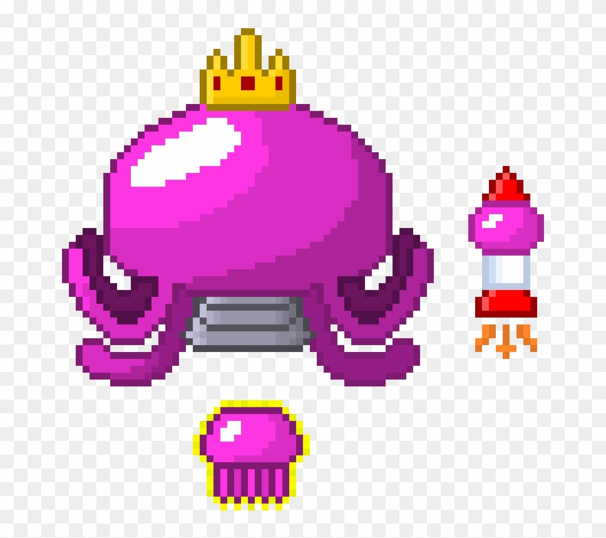 Queen Jellyfish , Png Download - Jellyfish Pixel Art Clipart