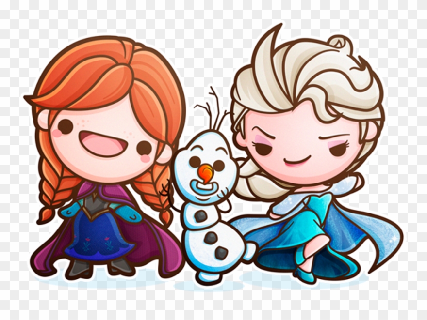 #elsa #anna #elsa And Anna #elsafrozen #frozen #kawaii - Frozen Kawaii Clipart