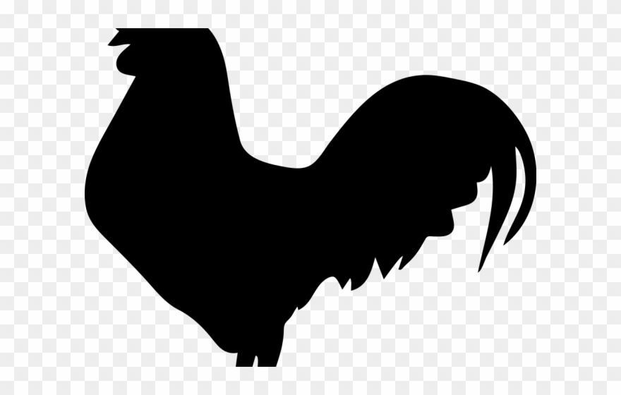 White Clipart Rooster - Silueta Gallo De Pelea - Png Download