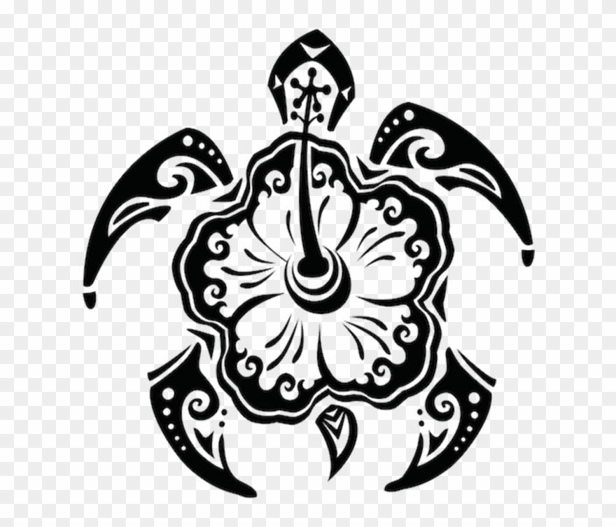 The Meaning Of The Turtle Or Shell Varies According - Hawaiian Tribal Flower Designs Clipart