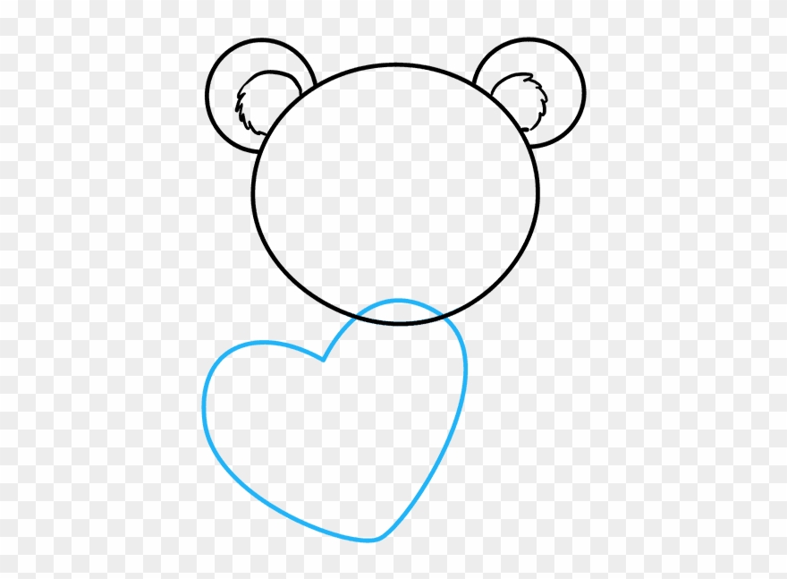 How To Draw Teddy Bear With Heart - Sport Club Internacional Clipart