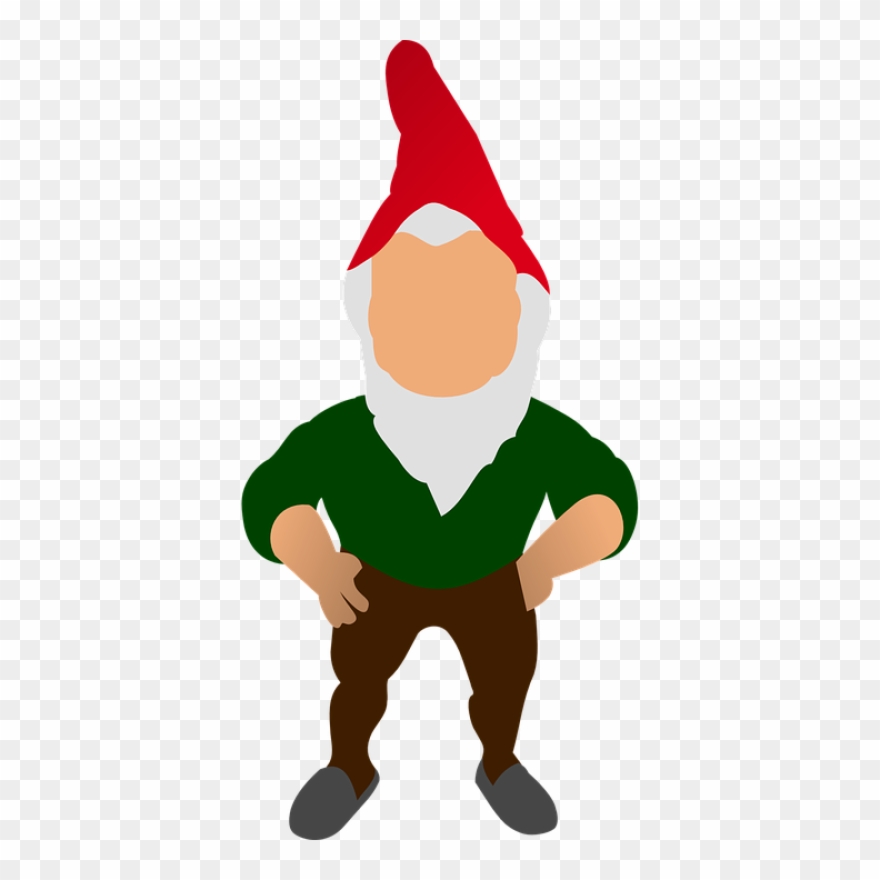 Gnome, Garden, Standing, Deco - Clip Art Gnomes Christmas - Png Download