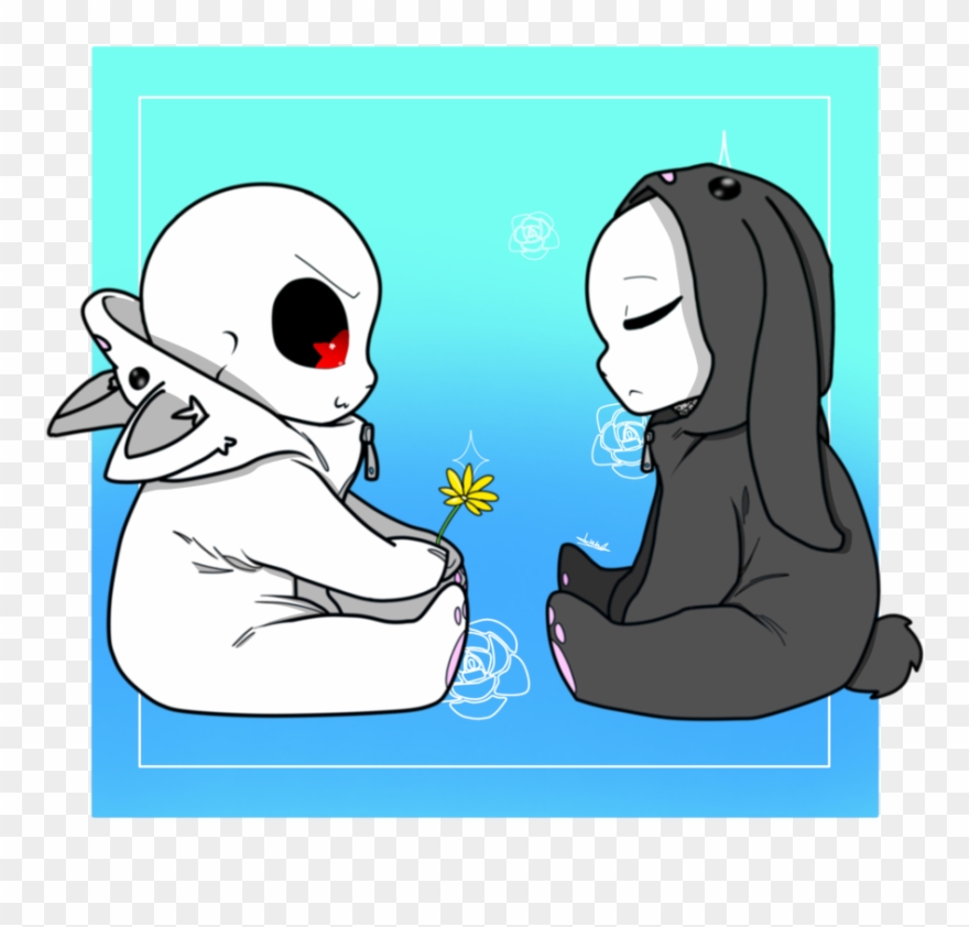 Ink Flower Fell Sans & Blueberry Flower Fell Sans - Blueberry Ink Sans Clipart