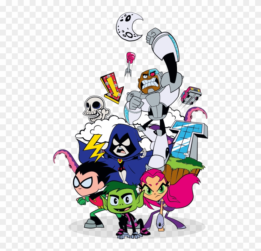 Teen Boy Starfire Beast Titans Robin Raven Clipart - Jovens Titans Go Png Transparent Png
