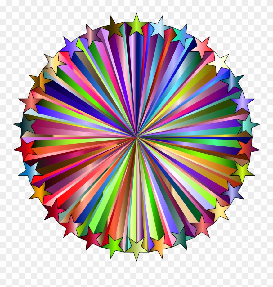 This Free Icons Png Design Of Prismatic Starburst 4 - Graphic Design Clipart