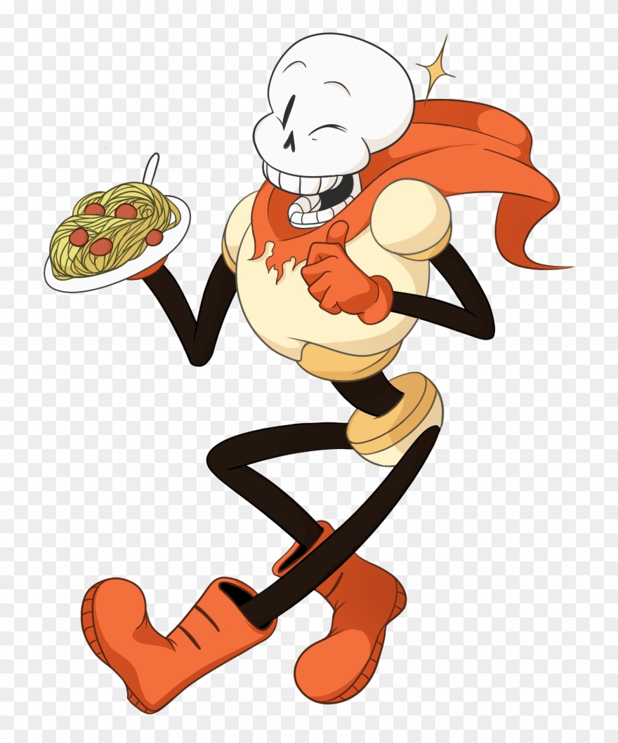 Papyrus With Spagetti - Undertale Papyrus Art Clipart