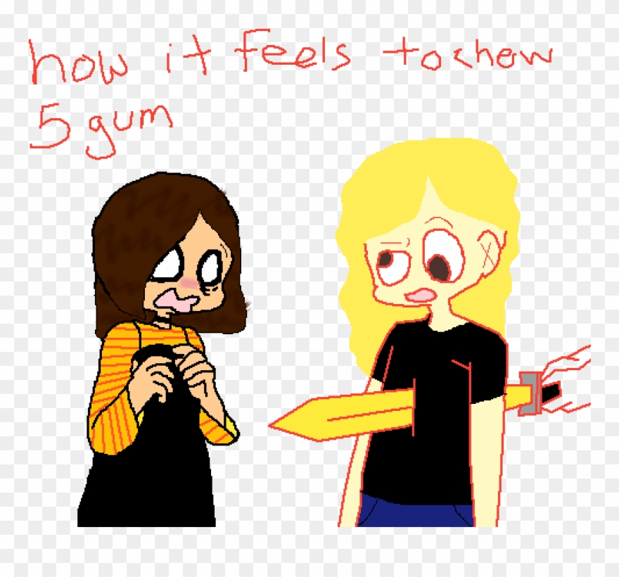 How It Feels To Chew 5 Gum~ - 5 Clipart