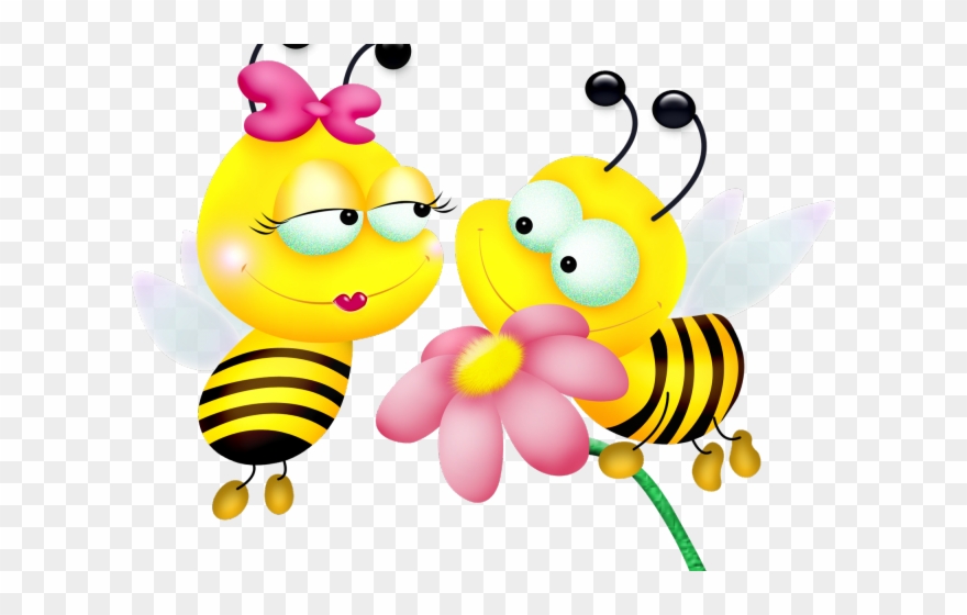 Bumblebee Clipart Bee Buzz - Clipart Of Bees And Flowers - Png Download