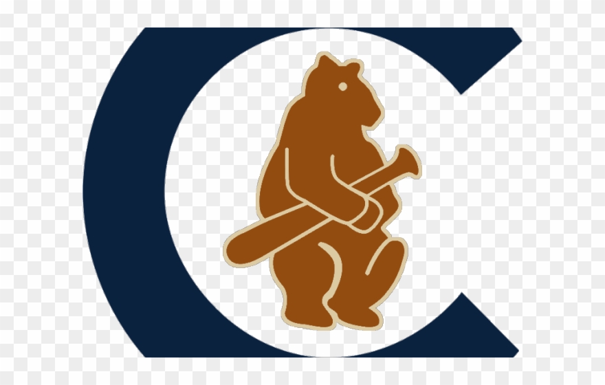 Baseball Bat Clipart Original - Chicago Cubs Logo 1914 - Png Download