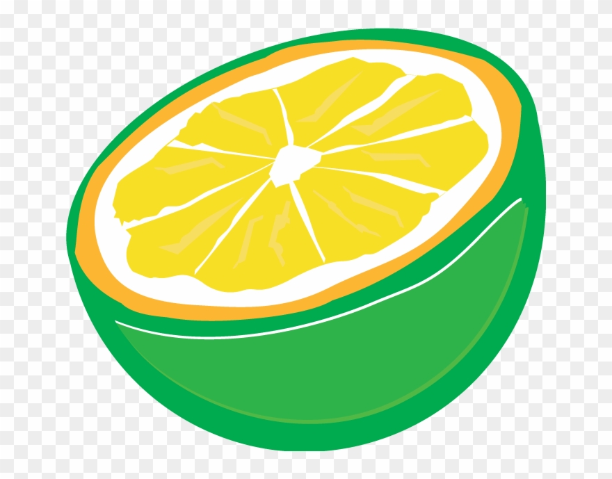 Transprent Png - Cartoon Lemon And Lime Clipart