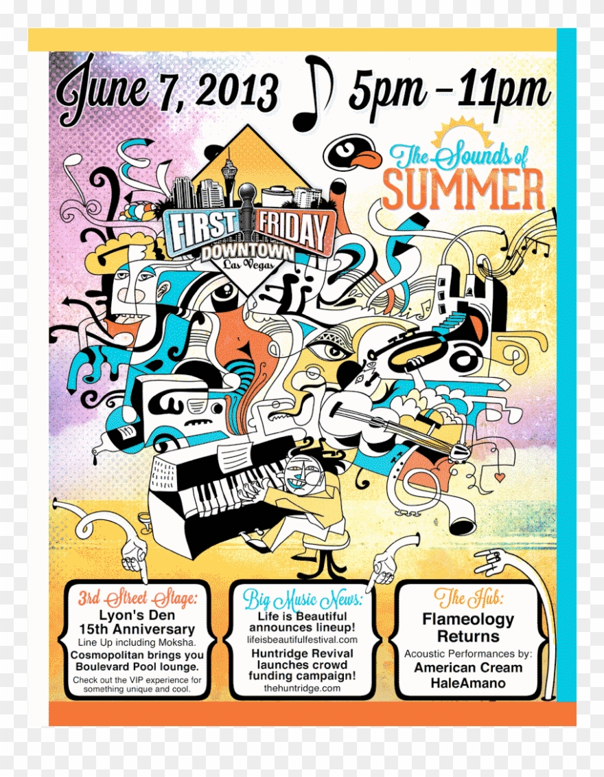 Poster 21 Ff Artwalk June2013 - Season Music Creative Illustration Clipart