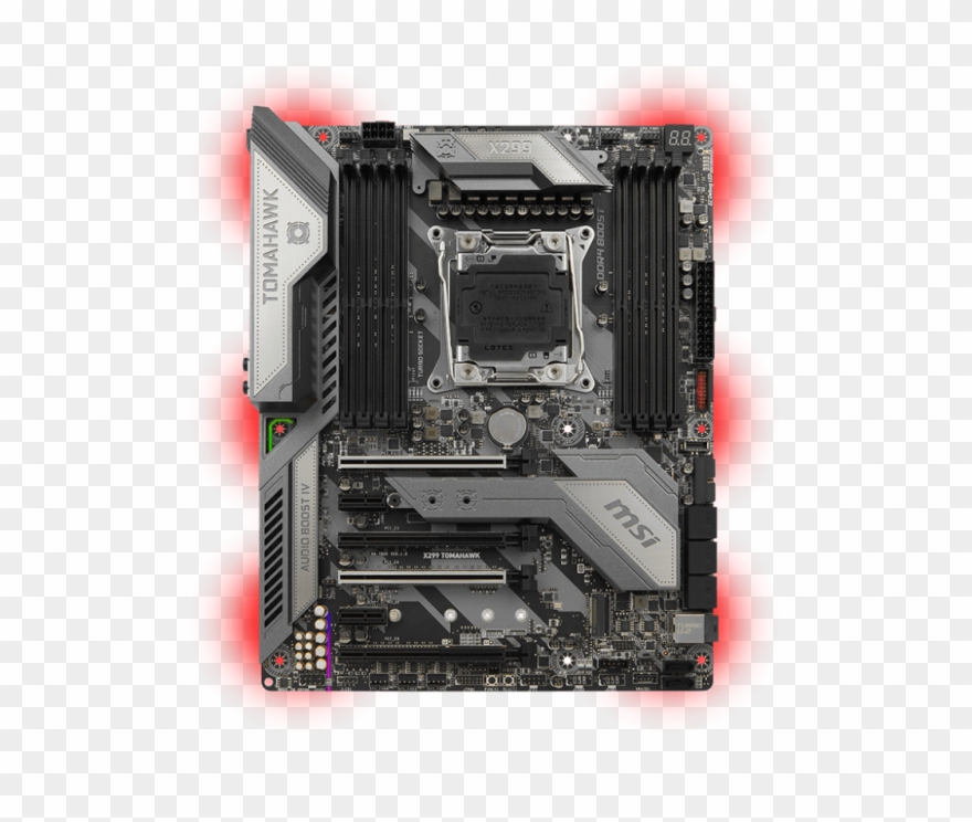 Intel X299 Motherboards X299 Tomahawk - Mainboard Msi X299 Tomahawk Clipart