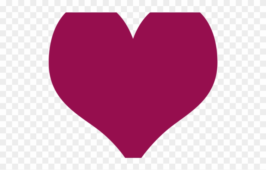 Dark Clipart Purple Heart - Clip Art - Png Download
