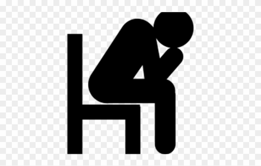 Depression Clipart - Depression Clipart Black And White - Png Download