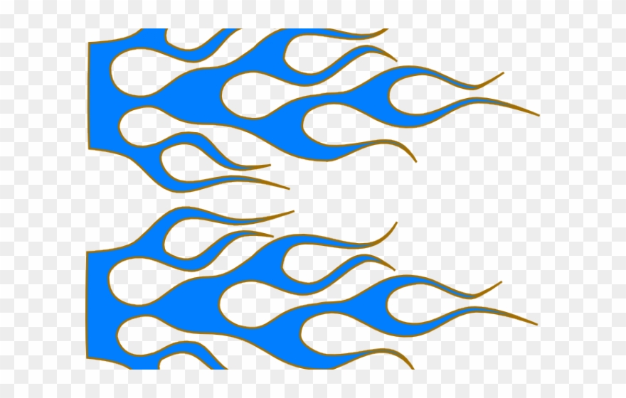 Fire Flames Clipart Printable - Draw Flames On A Car - Png Download