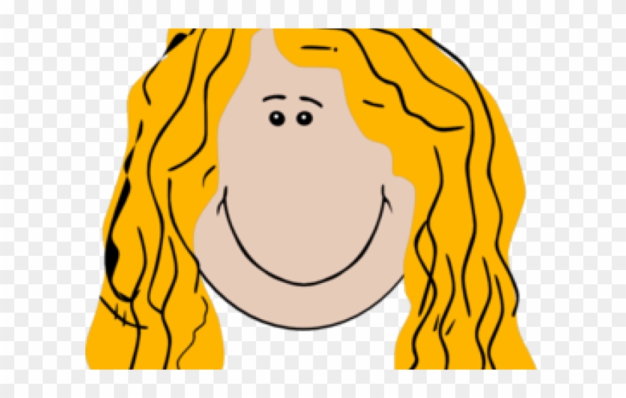 Long Clipart Long Haired Girl - Png Download
