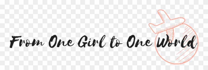 From One Girl To One World - Calligraphy Clipart