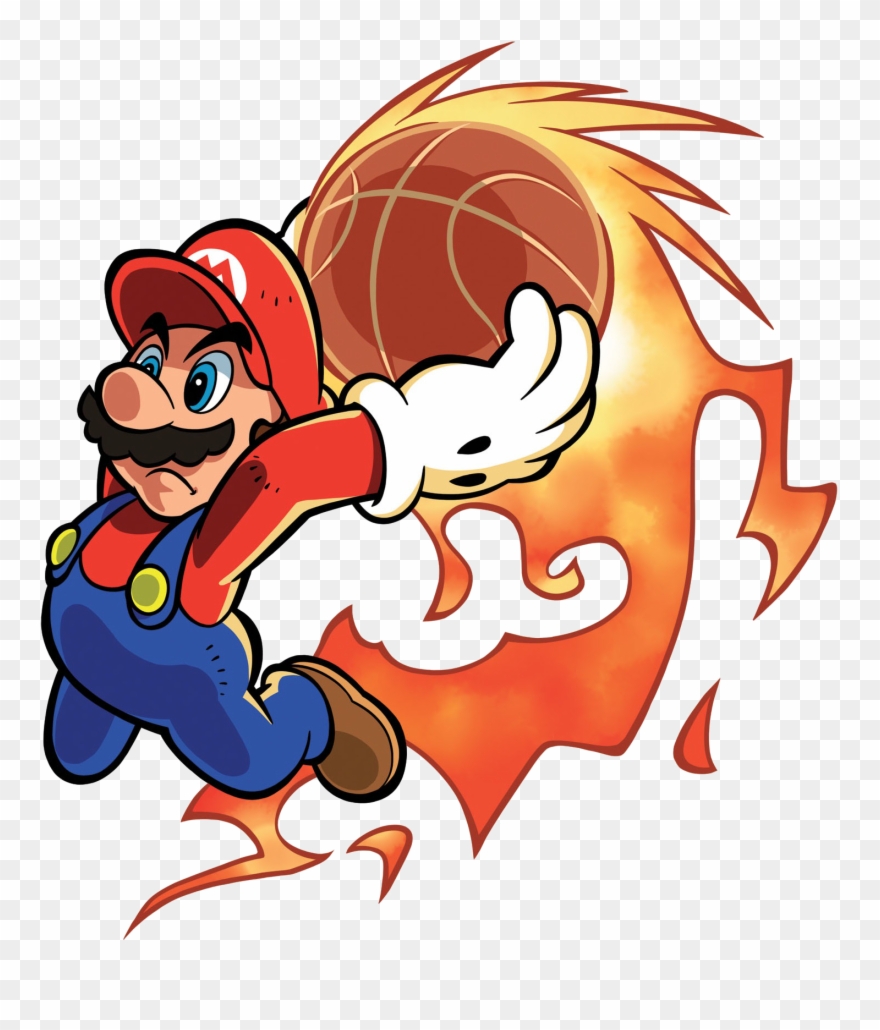 Mario Hoops 3 On 3 Nintendo Ds Preview - Mario Sports Mix Mario Clipart
