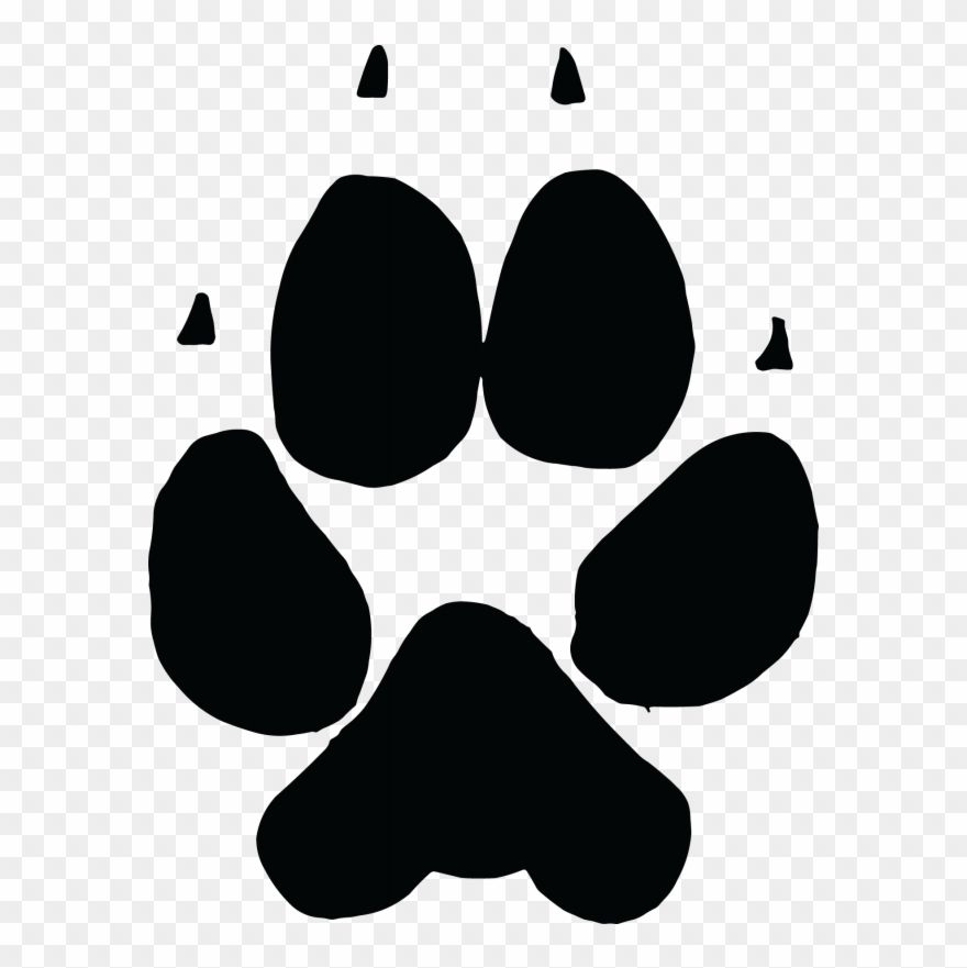 Wolf Paw Silhouette Png Clipart